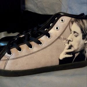 Kurt Cobain (Nirvana) canvas sneakers